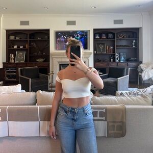 Shein White Crop Top